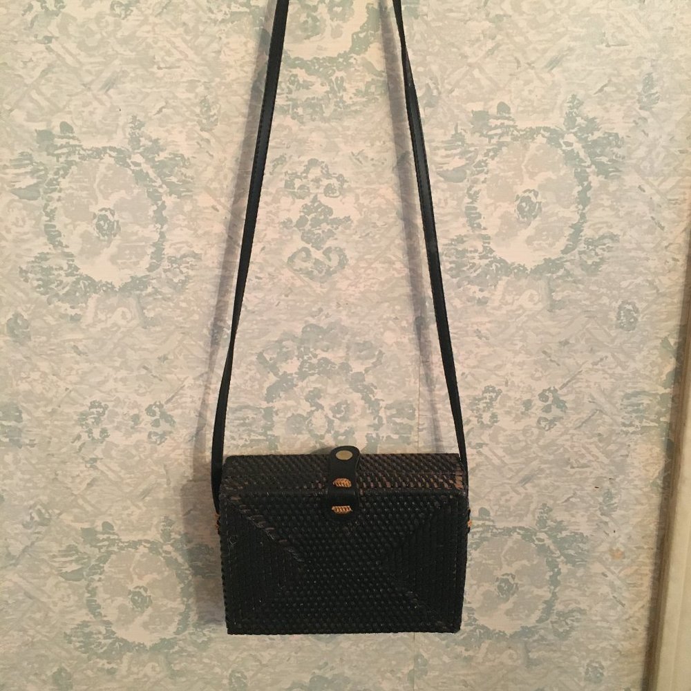 Collection 18 Rectangle Rattan Handbag - Picture 2 of 10
